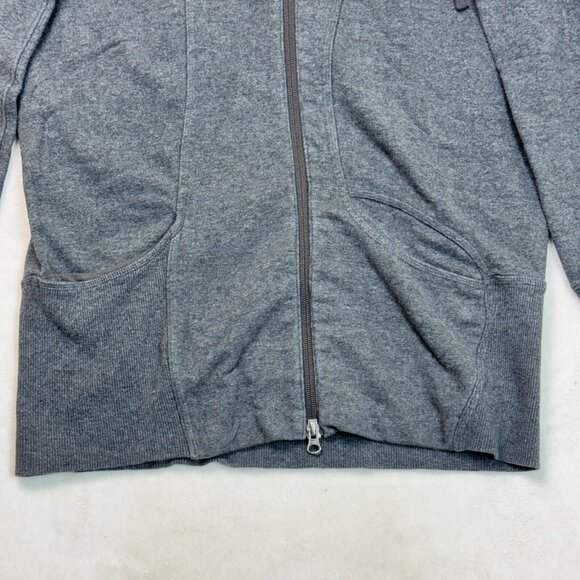 Nike Asymmetrical Cape Hoodie Gray Sweatshirt Full Zip Women's Size M - Picture 8 of 15